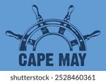 Cape May vector t-shirt design