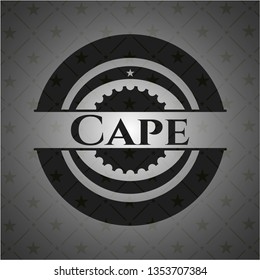 Cape realistic black emblem