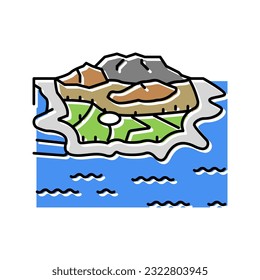 cape town color icon vector. cape town sign. isolated symbol illustration