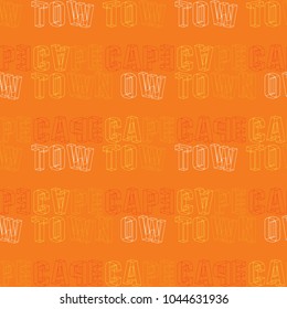 Cape Town creative pattern. Digital design for print, fabric, fashion or presentation.