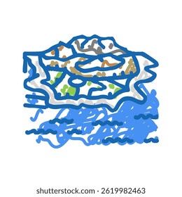 cape town doodle icon sketch vector. cape town sign. isolated symbol illustration