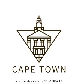 Cape town icon. Element of city in triangle icon