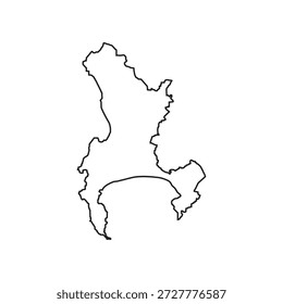 Cidade do Cabo ícone do subúrbio ilustração design