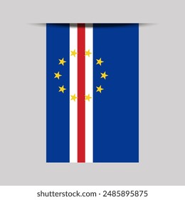 Cape Verde Banner Flag Vector Illustration