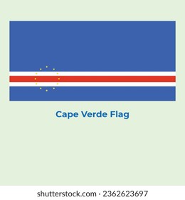 Cape Verde Country Flag Design