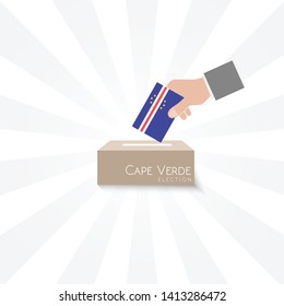 Cape Verde Elections Vote Box Vector Work