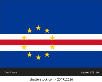 Cap-Vert vecteur flag.eps Royalty Free Stock SVG Vector and Clip Art