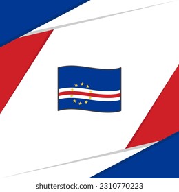 Cape Verde Flag Abstract Background Design Template. Cape Verde Independence Day Banner Social Media Post. Cape Verde