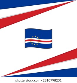 Cape Verde Flag Abstract Background Design Template. Cape Verde Independence Day Banner Social Media Post. Cape Verde Design