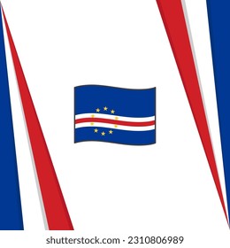 Cape Verde Flag Abstract Background Design Template. Cape Verde Independence Day Banner Social Media Post. Cape Verde Flag