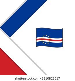 Cape Verde Flag Abstract Background Design Template. Cape Verde Independence Day Banner Social Media Post. Cape Verde Illustration