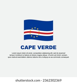 Cape Verde Flag Background Design Template. Cape Verde Independence Day Banner Social Media Post. Cape Verde Background