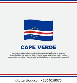 Cape Verde Flag Background Design Template. Cape Verde Independence Day Banner Social Media Post. Cape Verde Design