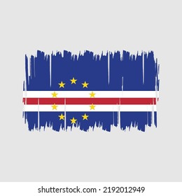 Cape Verde Flag Brush. National Flag