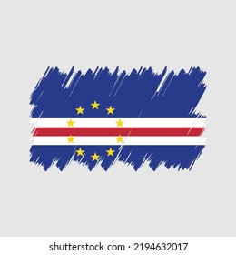 Cape Verde Flag Brush. National Flag