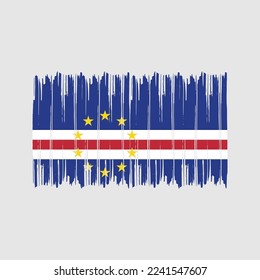 Kap-Verde-Flag-Vektordesign