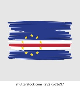 Kap-Verde-Flag-Vektorgrafik