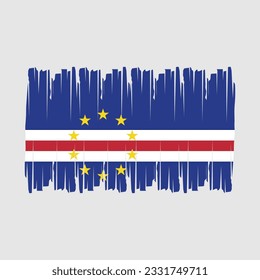 Kap-Verde-Flag-Vektorgrafik