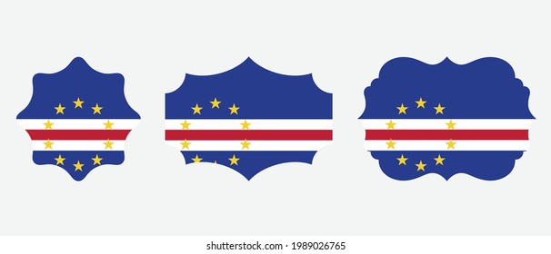 Cape Verde flag. flat icon symbol vector illustration