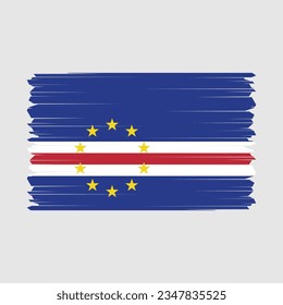 Cape Verde flag icon vector illustration