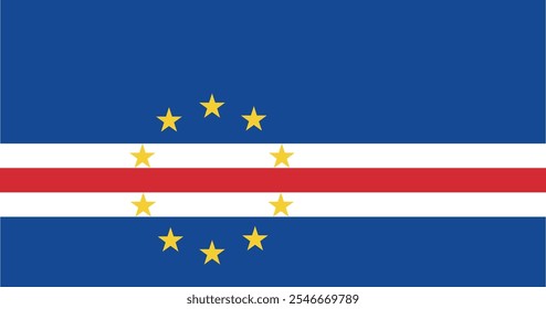 Cape Verde Flag Illustration Premium Quality High Resolution 300DPI