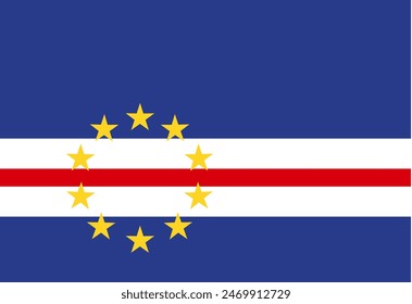 Cape Verde flag illustrator country flags