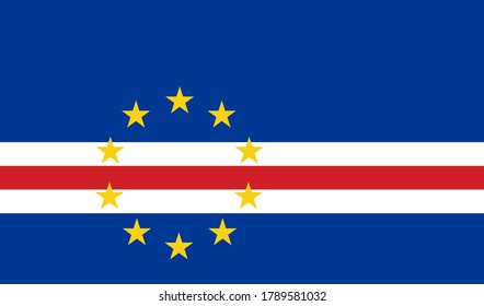 Cape Verde flag image vector. EPS.file.