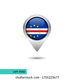 Plantilla de diseño de vectores de vectores de vectores de marcador de Cabo Verde