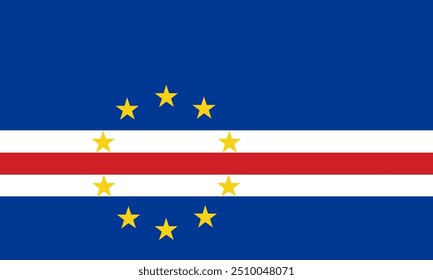 Cape Verde flag national material design