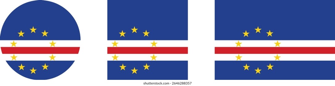 Cape Verde Flag – National and Official Flag of Cape Verde.