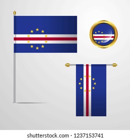 Cape Verde Flag set