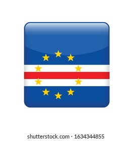 Cape Verde flag. Simple vector. National flag of Cape Verde