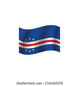 Cape Verde flag. Simple vector. National flag of Cape Verde