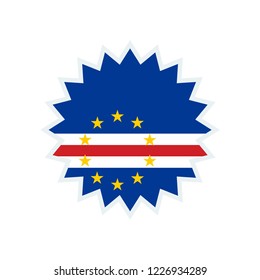 Cape Verde flag. Cape Verde star flag.