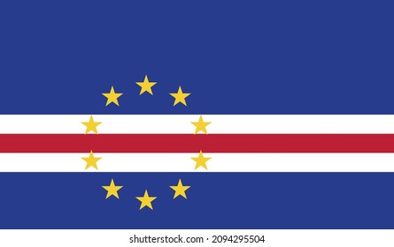 Cape Verde flag vector format eps