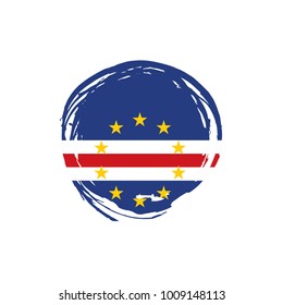 Cape Verde flag, vector illustration