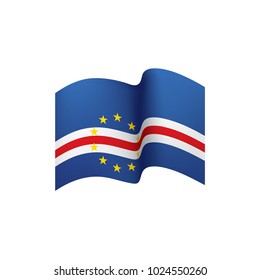 Cape Verde flag, vector illustration on a white background