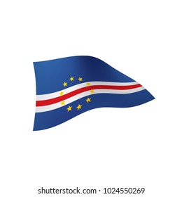 Cape Verde flag, vector illustration on a white background