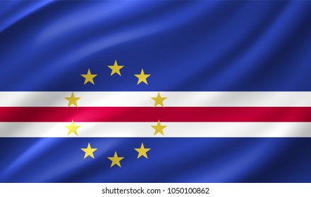 Cape Verde Flag in Vector Illustration