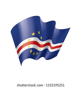 Cape Verde flag, vector illustration on a white background