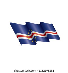 Cape Verde flag, vector illustration on a white background