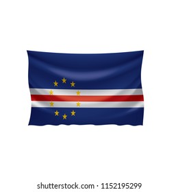 Cape Verde flag, vector illustration on a white background