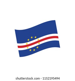 Cape Verde flag, vector illustration