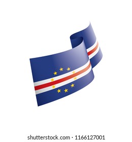 Cape Verde flag, vector illustration on a white background
