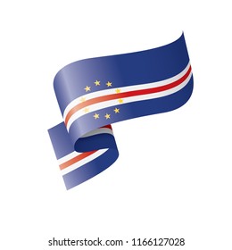 Cape Verde flag, vector illustration on a white background