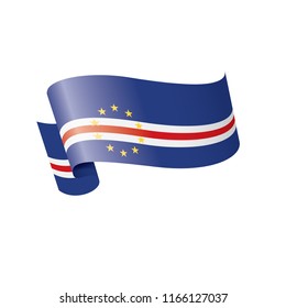Cape Verde flag, vector illustration on a white background