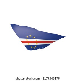Cape Verde flag, vector illustration on a white background