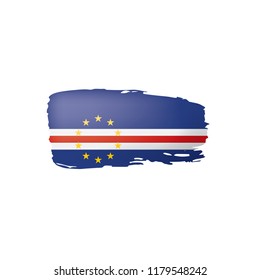 Cape Verde flag, vector illustration on a white background