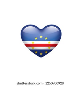 Cape Verde flag, vector illustration on a white background