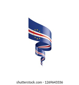 Cape Verde flag, vector illustration on a white background